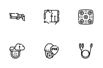 Cctv Camera Security Icon Pack