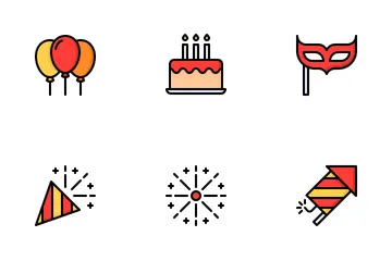 Celebração e festa Pacote de Ícones