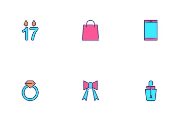 Celebración de cumpleaños Icon Pack