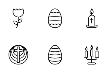 Celebración de Pascua Paquete de Iconos