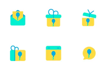 Celebration And Party - Flat Icon Pack