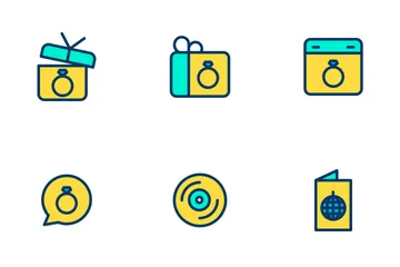 Celebration And Party - Lineal Color Icon Pack