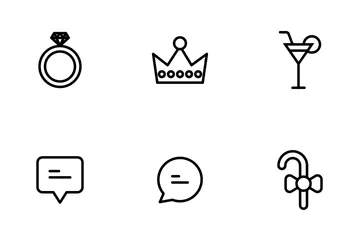 Celebration And Party - Outline Icon Pack