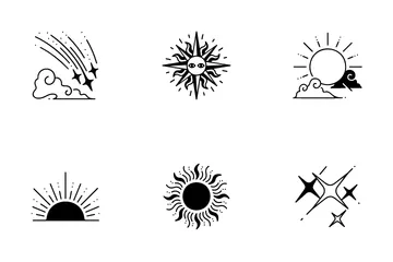 Celestial e Bruxaria Pacote de Ícones