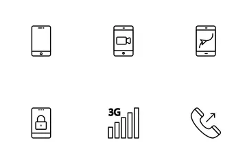 Celular e telefone Vol 1 Pacote de Ícones