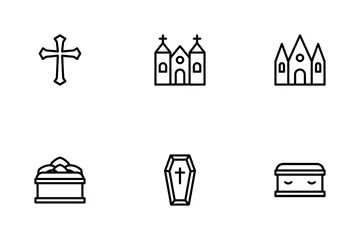 Cemitério da Morte Pacote de Ícones