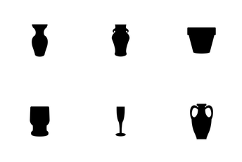 Ceramic Vase Set Icon Pack