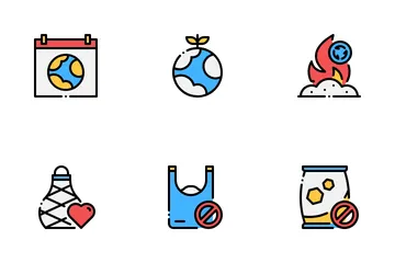 Cero desperdicio Paquete de Iconos