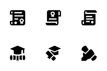 Certificates And Diplomas Icon Pack