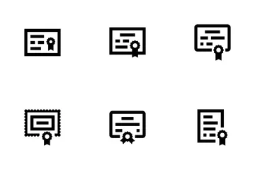 Certificates And Diplomas Icon Pack