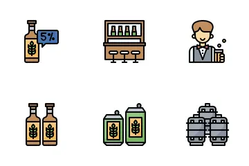 Cervejaria Pacote de Ícones