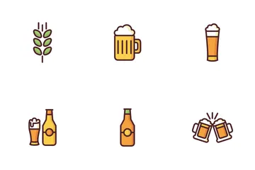 Cerveza Paquete de Iconos