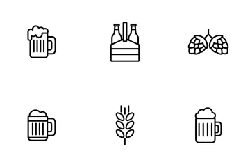 Cerveza Paquete de Iconos