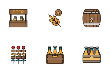 Cerveza Paquete de Iconos