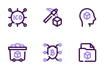 Chaîne de blocs Pack d'Icônes