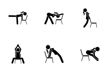 Chair Yoga Icon Pack