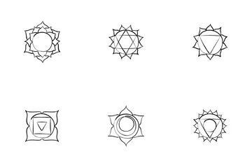 Chakras Paquete de Iconos