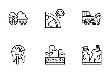 Changement climatique Pack d'Icônes