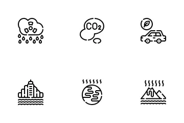 Changement climatique Pack d'Icônes