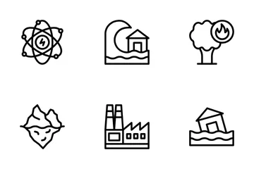 Changement climatique Pack d'Icônes