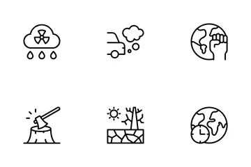 Changement climatique Pack d'Icônes