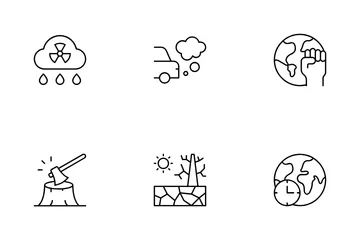 Changement climatique Pack d'Icônes