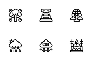 Changement climatique Pack d'Icônes