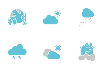 Changement climatique Pack d'Icônes