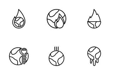 Changement climatique Pack d'Icônes