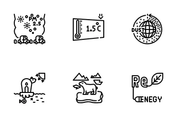 Changement climatique Pack d'Icônes