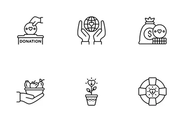 Charity And Donations Icon Pack