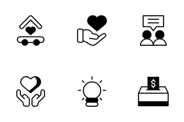 Charity And Volunteering Icon Pack