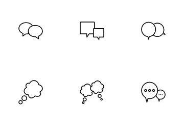 Chat And Speech Bubbles Icon Pack