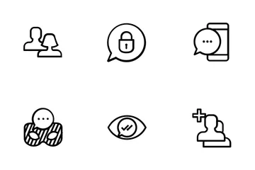 Chat App Content  Icon Pack