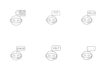 Chat Bot Icon Pack