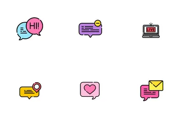 Chat Communication Icon Pack