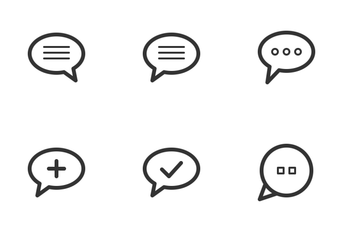 Chat & Conversation Icon Pack