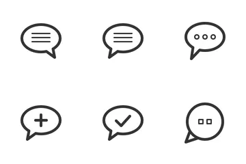 Chat & Conversation Icon Pack