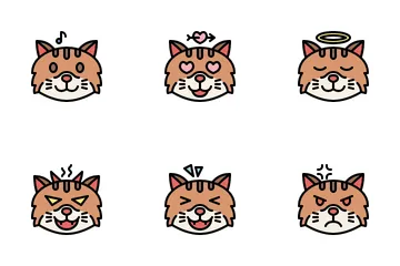 Chat Emoji Pack d'Icônes