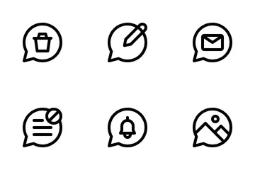 Chat et communication, partie 2 Icon Pack