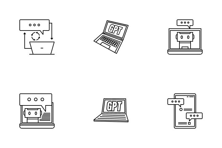 Chatgpt Icon Packs, Logos, Symbols - Free Download in SVG, PNG