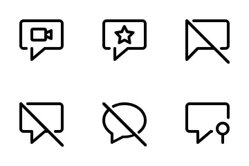 Chat Line Icon Pack