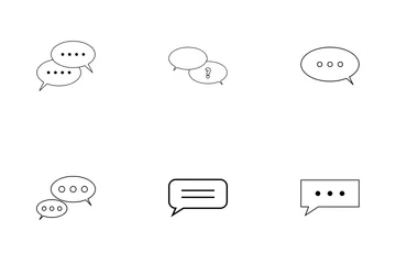 Chat Line Icon Pack