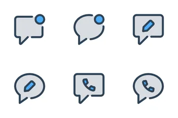 Chat Message Vol-3 Icon Pack