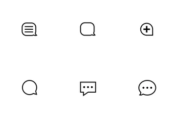 Chat Outline Icon Pack