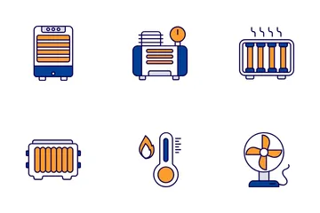 Chaleur et refroidissement Pack d'Icônes