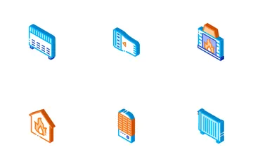 Chauffage et refroidissement Pack d'Icônes