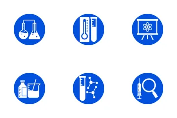 Chemical & Bio Lab Equipment Icon Pack