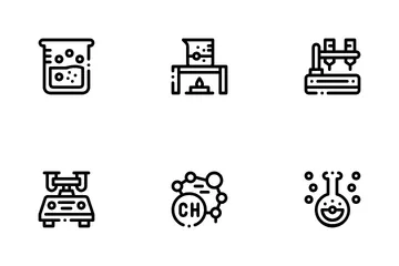 Chemical Laboratory Icon Pack