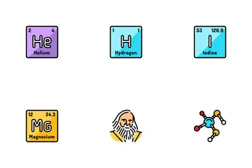 Chemical Science Chemistry Icon Pack